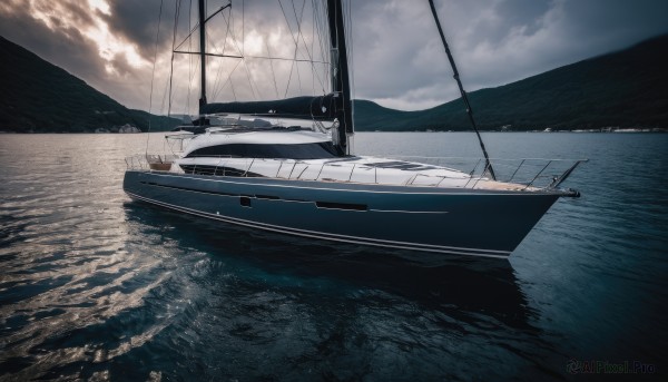 A boat in a dynamic day
