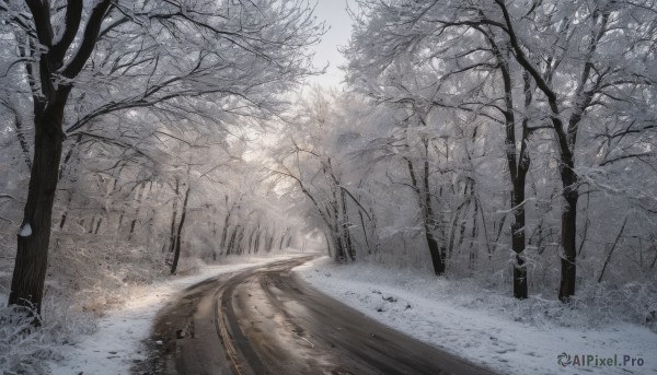 A vivid snowy day showcasing a motor vehicle