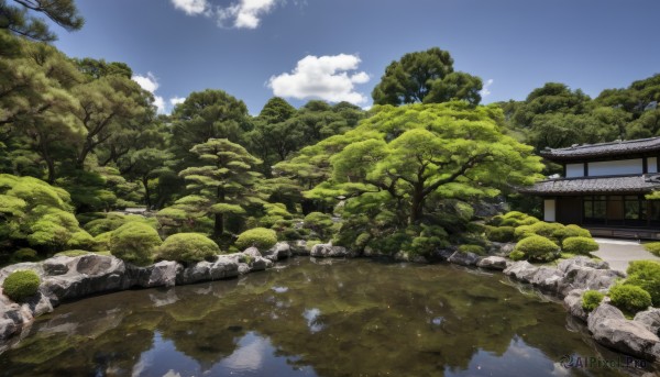 A landscape amidst a idyllic day