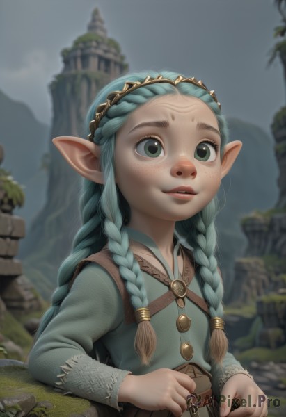 A idyllic child within a beautiful day