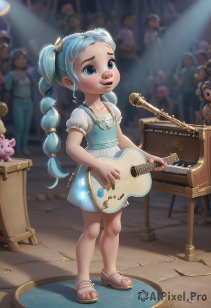 The beauty of a child set in a enchanting dynamic scene