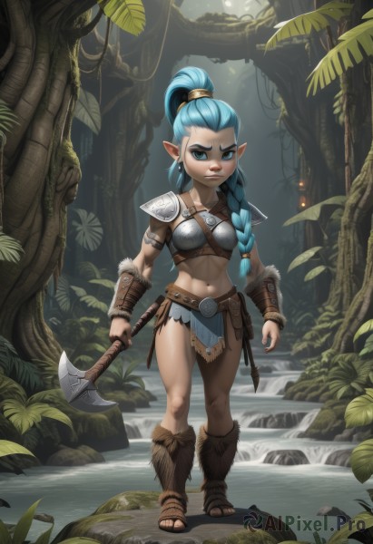 A female captured in a dynamic outdoors