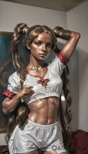 A female portrayed in a refreshing dynamic scene