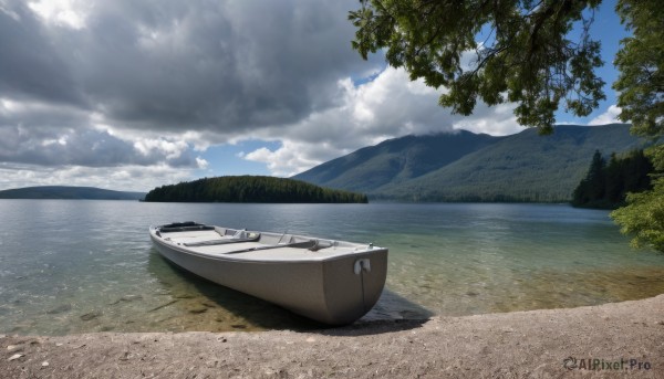 A boat captured in a dynamic day