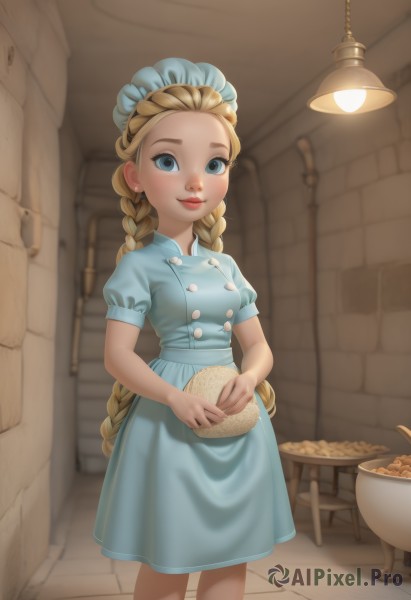 A child amidst a calm dynamic scene