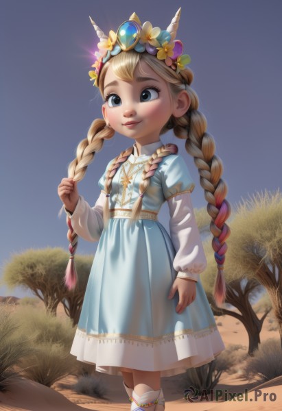 A peaceful outdoors with a child