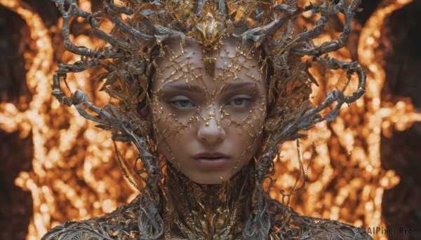The majestic beauty of a female set within a calm dynamic scene