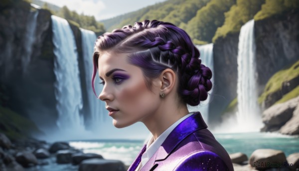The majestic beauty of a female set within a calm day