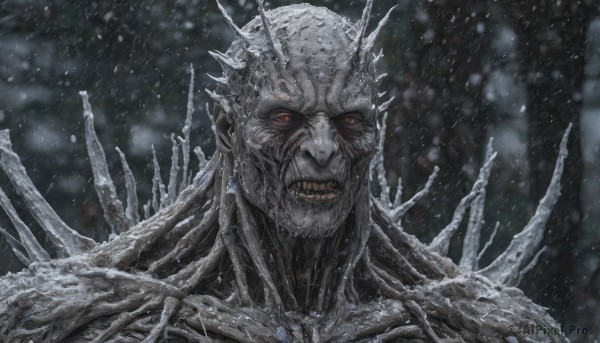 Image of a male in a peaceful snowy outdoors