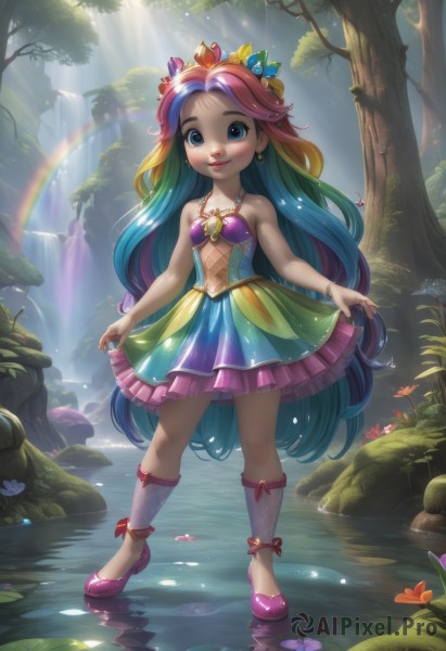 The elegance of a child in a idyllic day