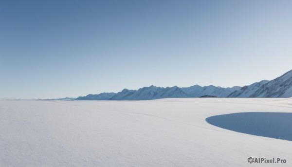 The majestic beauty of a landscape set within a ethereal snowy day