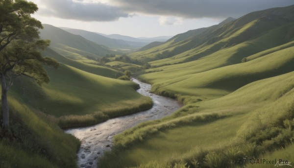 A stunning landscape within a beautiful day