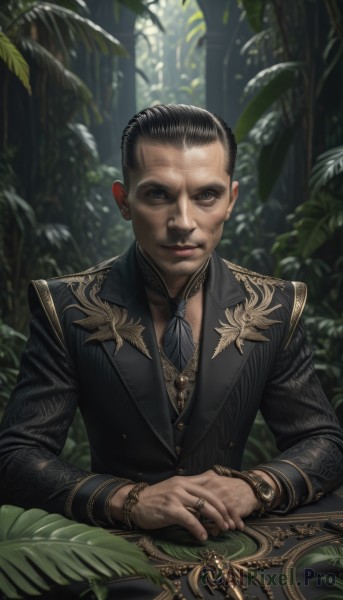 A male portrayed in a inviting outdoors