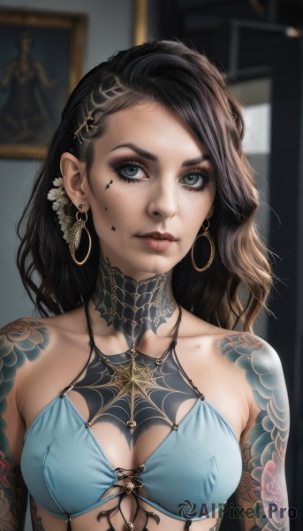 The charm of a female in a tranquil dynamic scene