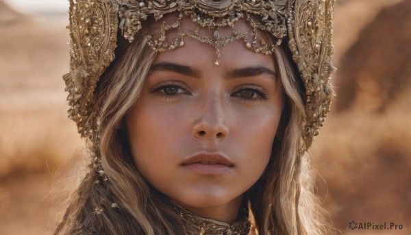 A captivating female within outdoors