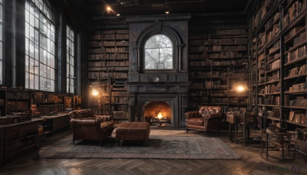 day,indoors,cup,book,no humans,window,chair,table,sunlight,scenery,couch,light rays,wooden floor,stairs,clock,bookshelf,light,lamp,candle,sunbeam,cushion,shelf,book stack,library,armchair,carpet,candlestand,rug,cabinet,globe,fireplace,fire,desk,tiles,tile floor,chandelier