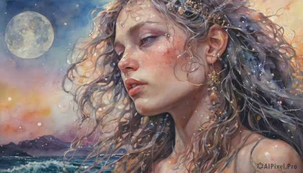 A breathtaking view of a female in outdoors