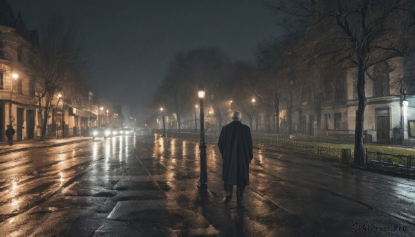 The allure of a male in a inviting rainy outdoors