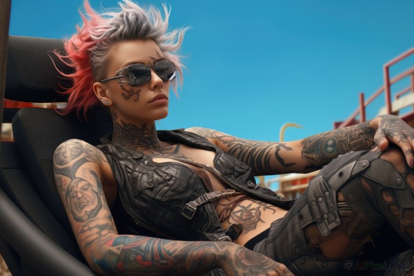 A inspiring view of a female in day