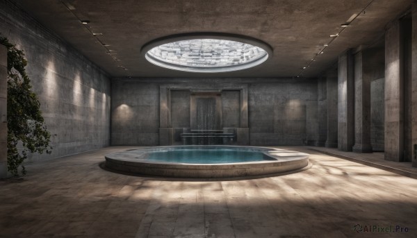 A indoors portrayed in a refreshing day