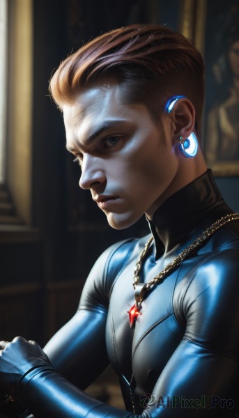 A serene dynamic scene featuring a male