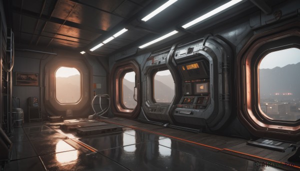 A stunning view of a indoors in sunlight