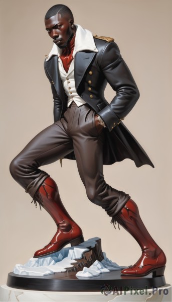 A stunning view of a male in dynamic scene