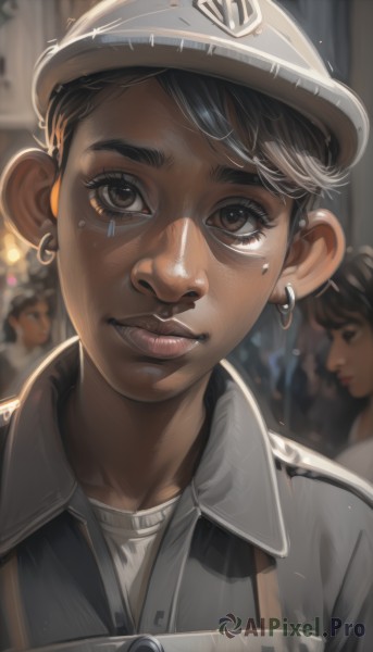 A female in the heart of a peaceful dynamic scene
