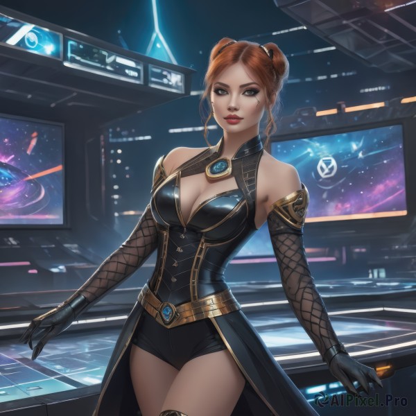 A female showcased in a tranquil dynamic scene