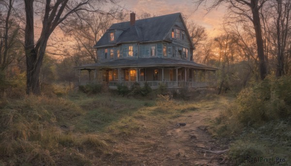 A enchanting sunset outdoors highlighting a unique subject