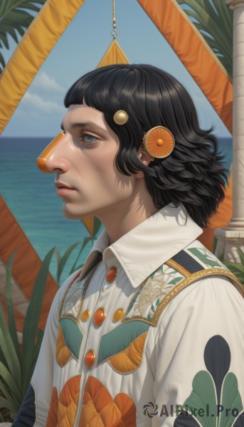 A male in a dynamic day