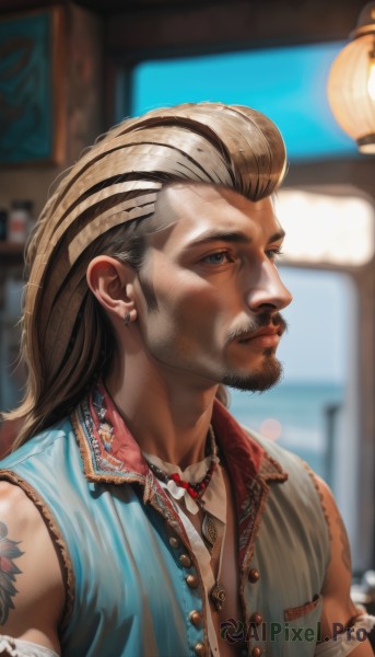 A charming dynamic scene featuring a male