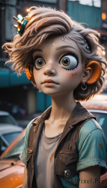 A magnificent child within outdoors