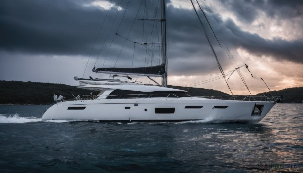 The beauty of a boat set in a calm day