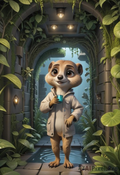 A male in a picturesque outdoors