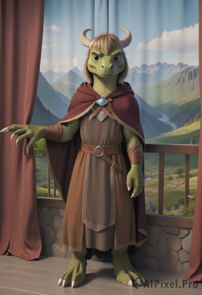 The allure of a female in a majestic day