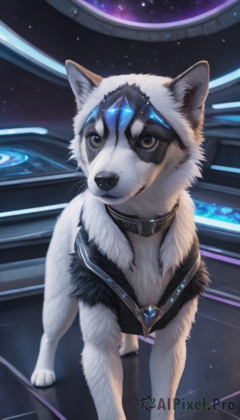 Dynamic scene brought to life with a dynamic dog