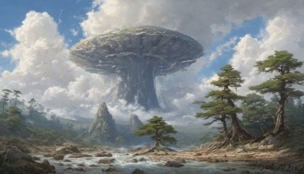 A vivid day showcasing a landscape