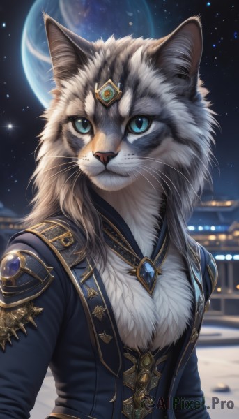 A cat in a serene outdoors