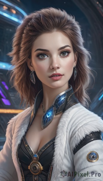 The charm of a female in a tranquil dynamic scene