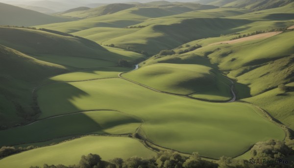 A landscape caught in a breathtaking day