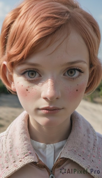 A unique view of a female in day