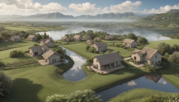 A magnificent landscape within day