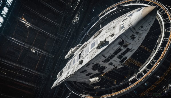 A stunning view of a spacecraft in scenery