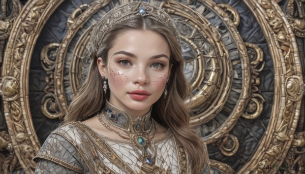 A female set against the backdrop of a serene dynamic scene