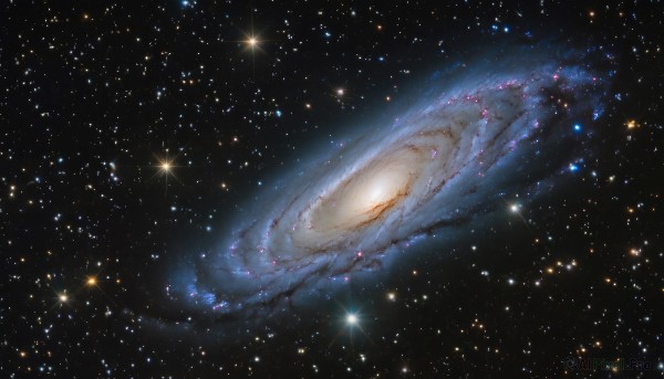 A galaxy in a picturesque outdoors