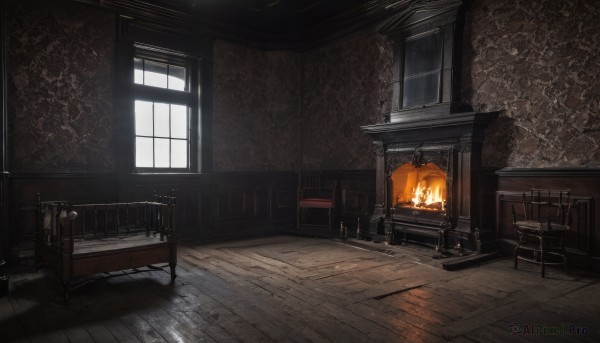 The charm of a indoors in a scenic fiery day