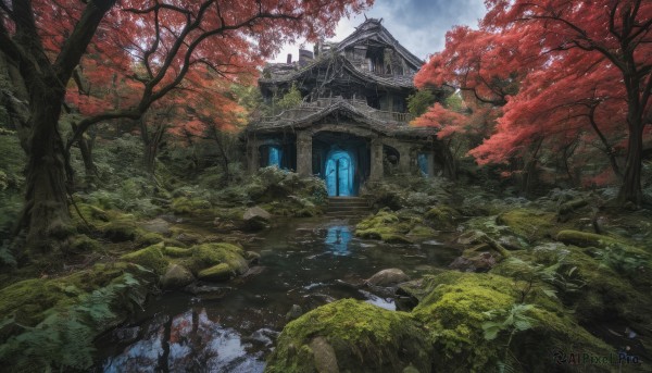 A stunning portrayal of a landscape in a calm day
