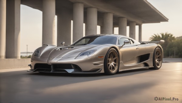 A motor vehicle amidst a vivid outdoors