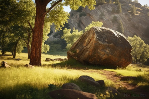 A landscape captured in a enchanting day